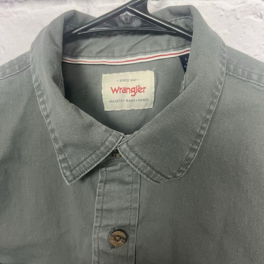 Vintage Wrangler Gray Denim Men's Shirt - Picture 5 of 6
